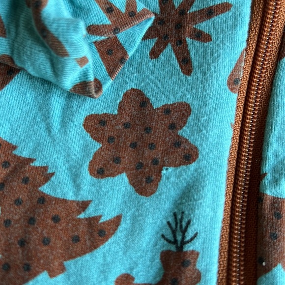 Kickee Pants 9-12 months Zip-Up Footless One Piece Christmas Cookies - Picture 7 of 16